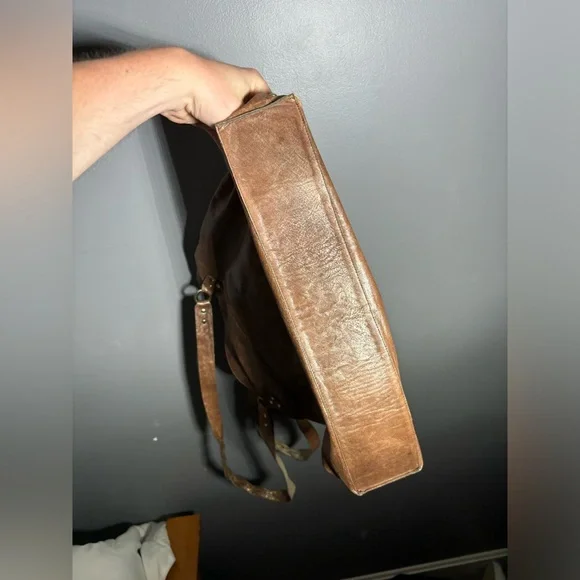 Calleen Cordero Studded Distressed Leather Tote Bag - Picture 3 of 7